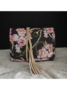 Bagsmart Isabelle Jewelry Travel Storage Case Organizer Bag Floral Design NEW